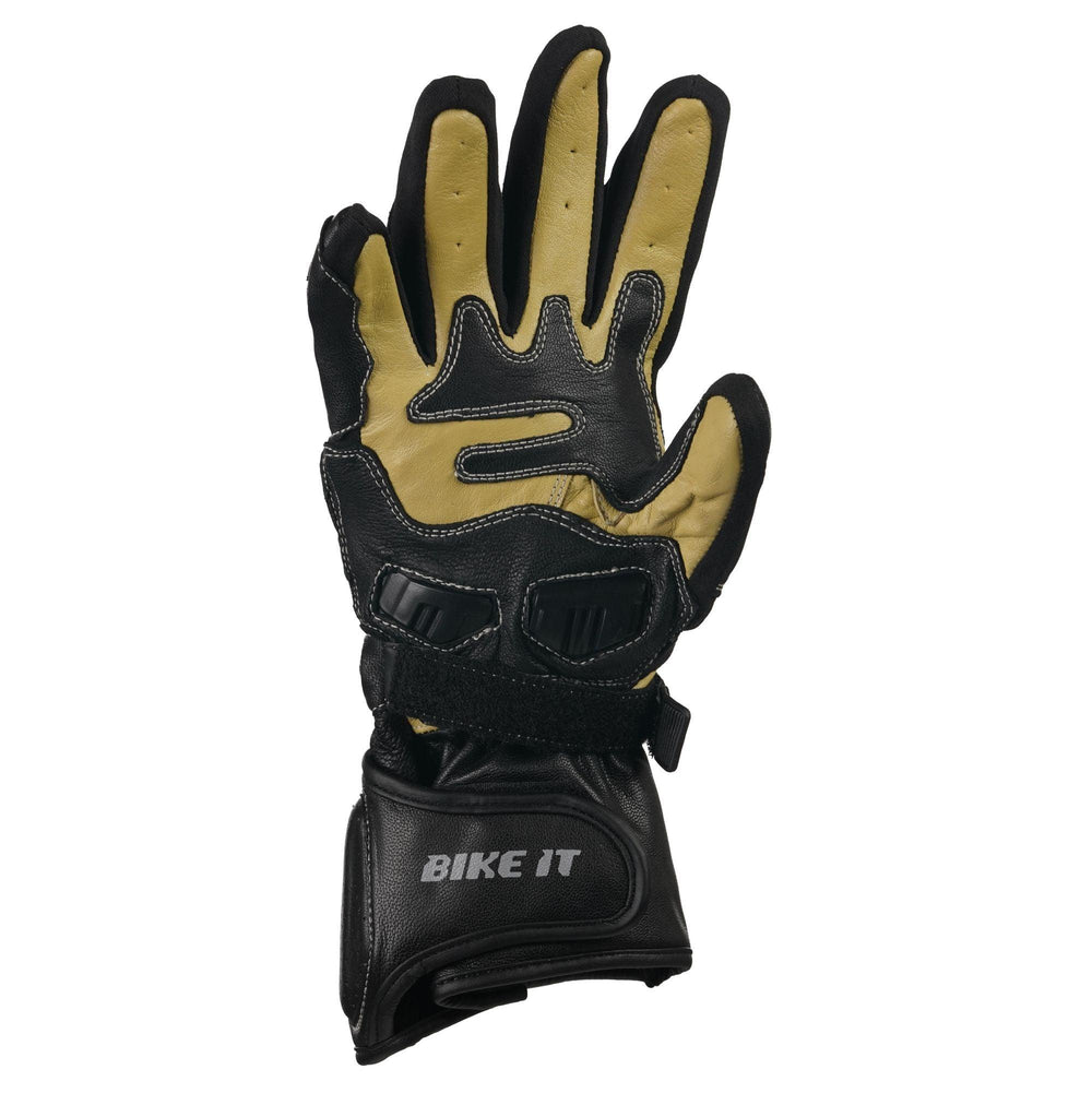 Bike It  Ultimate Track Gloves UTG Sports Leather Motorcycle Glove
