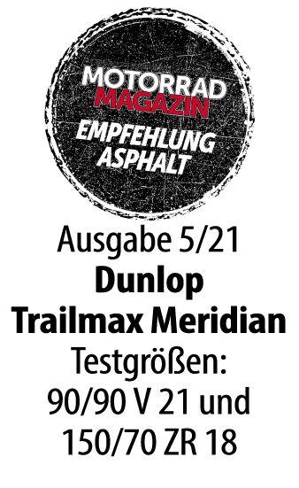 Dunlop Trailmax Meridian Rear Tyre TL 72W 170 60ZR17"