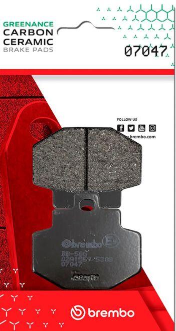 Brembo Prime Carbon Ceramic Brake Pads For Benelli Adiva 125 2001-2005 Rear
