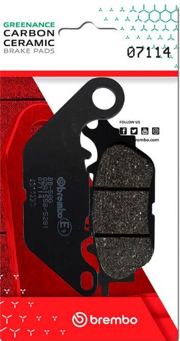Brembo Prime Carbon Ceramic Brake Pads For Yamaha GPD 125 ABS NMax 2015-2019 Rear