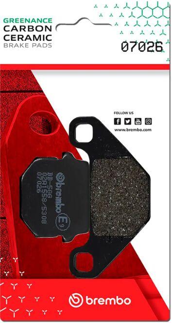 Brembo Prime Carbon Ceramic Brake Pads For Suzuki AH 80 Address 1992-1994 Front