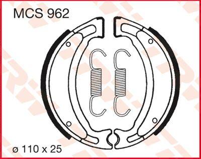 TRW Brake Shoes For Keeway Agora 50 2T 2011-2016 Rear