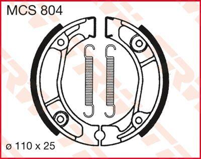 TRW Brake Shoes For Honda CB 125 J (S) 1975-1979 Fits Rear