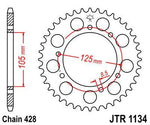 JT Sprocket For Mh Duna 125 2010 Rear Black 56T