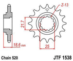 JT Sprocket For Kawasaki Z 750 2004-2012 Front  13T