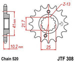 JT Sprocket For Honda FMX 650 2005-2007 Front  16T