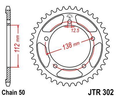 JT Induction Hardened Sprocket For Honda CB 1100 2013-2014 Rear Black Zinc 44T