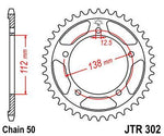 JT Induction Hardened Sprocket For Honda CB 1100 2013-2014 Rear Black Zinc 44T