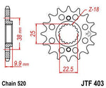 JT Sprocket For BMW G 450 X 2008-2010 Front  14T