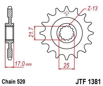 JT Chromoly Steel Sprocket For Voge Adventure 500 DS ABS 2020-2023 Front 15T