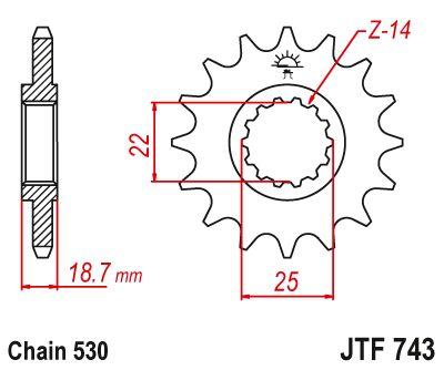 JT Sprocket For Ducati MultiStrada 1200 2010-2012 Front  15T