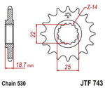 JT Sprocket For Ducati MultiStrada 1200 2010-2012 Front  15T