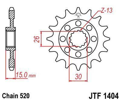 JT Chromoly Steel Sprocket For BMW M 1000 RR ABS Front 16T - 2021-2022