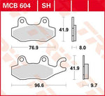 TRW All Round Sintered Metal Brake Pads For Cagiva Canyon 500 1998-2005 Rear