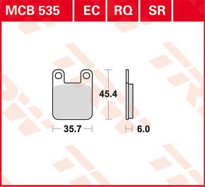 TRW All Round Sintered Metal Brake Pads For Sherco 0.8 80 2003-2004 Front