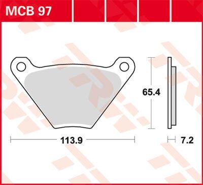 TRW All Round Sintered Metal Brake Pads For Harley Davidson FL 1200 1975-1977 Fit Front Or Rear