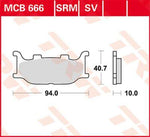 TRW All Round Sintered Metal Brake Pads For Yamaha FZ6 600 N 2004-2007 Front