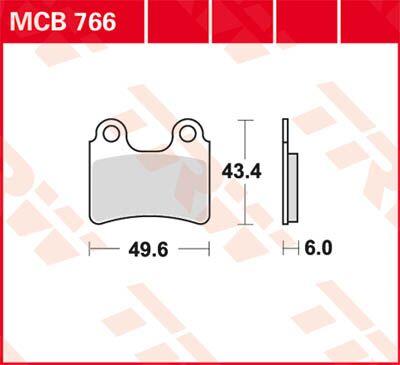 TRW All Round Sintered Metal Brake Pads For Sherco 0.8 80 2005-2008 Front