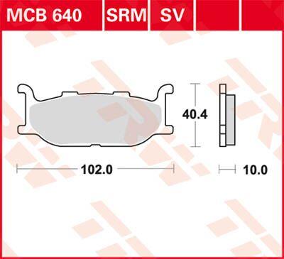 TRW SV Series Sintered Brake Pads For Sym NH 125 T CBS 2019-2020 Front