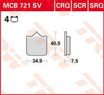 TRW SV Series Sintered Brake Pads For Husqvarna 701Supermoto 2016-2017 Front