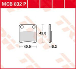 TRW All Round Sintered Metal Brake Pads For BMW C 600 Sport 2012-2015 Parking Brake