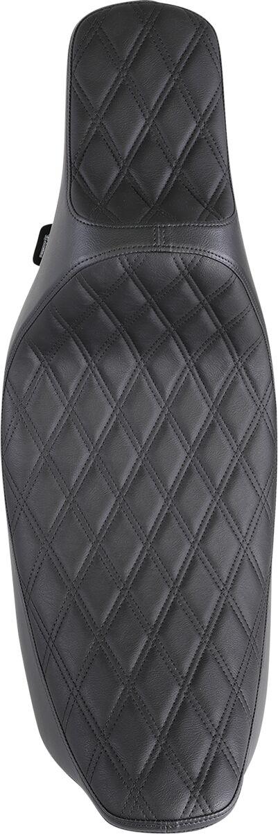 Drag Specialties Extended Reach Predator III Black Stitching Seat For Harley Davidson FLHR 1340 1997-1998 - Black