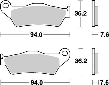 Moto Master Nitro Brake Pads For Sherco 4.5 450I 2005-2008 - Front