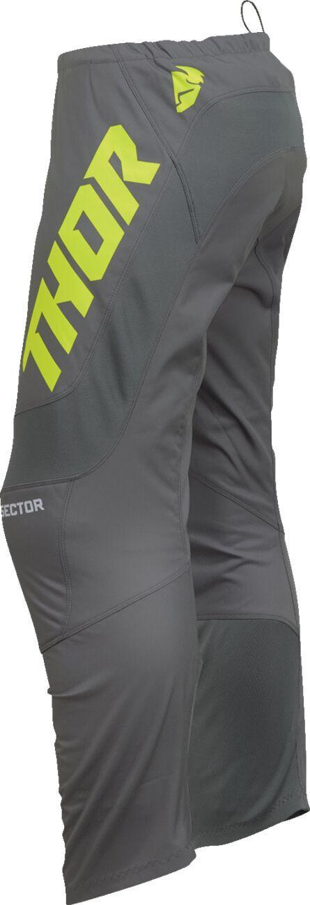 Thor Sector Checker Pants - Acid Yellow Grey White