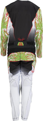 Moose Racing Youth Agroid Pants - Black/Fluorescent Green/Red/White