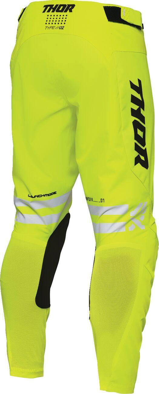 Thor Launchmode Dozer Pants - Acid/Black/Fluorescent Yellow/White