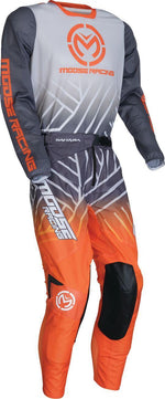 Moose Racing Sahara Jersey - Grey Orange
