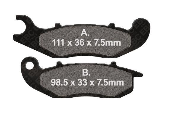 EBC FA-HH Series Sintered Brake Pads For Honda XL750 ABS 2023-2026 Front