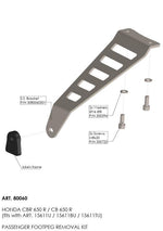 LeoVince Footpeg Removal Kit For Honda CB 650 R 2019-2026 - Black