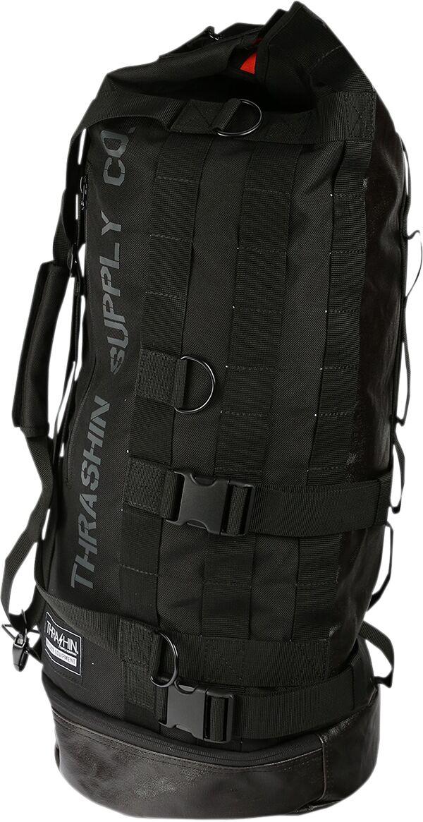 Thrashin Supply Co Mission Duffle Bag With Rain Cover - Black
