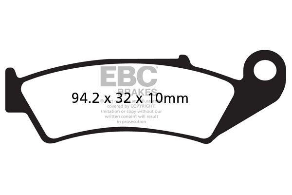 EBC Organic Base "FA" Brake Pads For Honda NR 750 1992 Rear