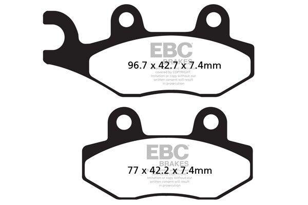 EBC Long-Life Sintered "R" Brake Pads For Lex-Moto Adrenaline 125 2007-2018 Front