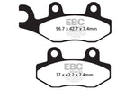 EBC Long-Life Sintered "R" Brake Pads For Lex-Moto Adrenaline 125 2007-2018 Front