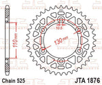 JT RaceLite Aluminium Sprocket For CF Moto MT 650 ABS 2021-2024 Rear - Black