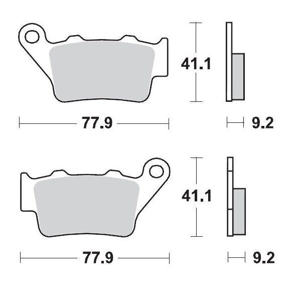 Moto Master Ceramic Brake Pads For Indian 101 Scout 1250 ABS 2024-2026 - Front
