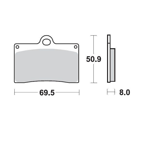 Moto Master Ceramic Brake Pads For Laverda 650 1992-1994 - Front