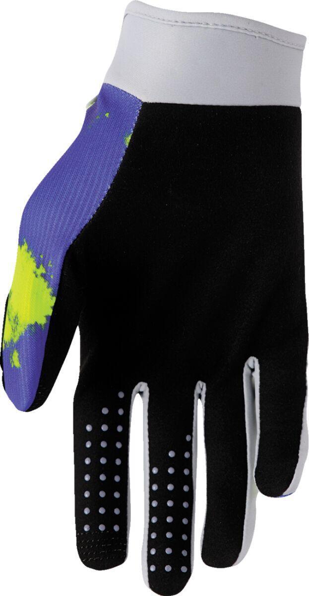 Thor Launchmode Bleach Gloves - Acid/Black/Grey/Purple