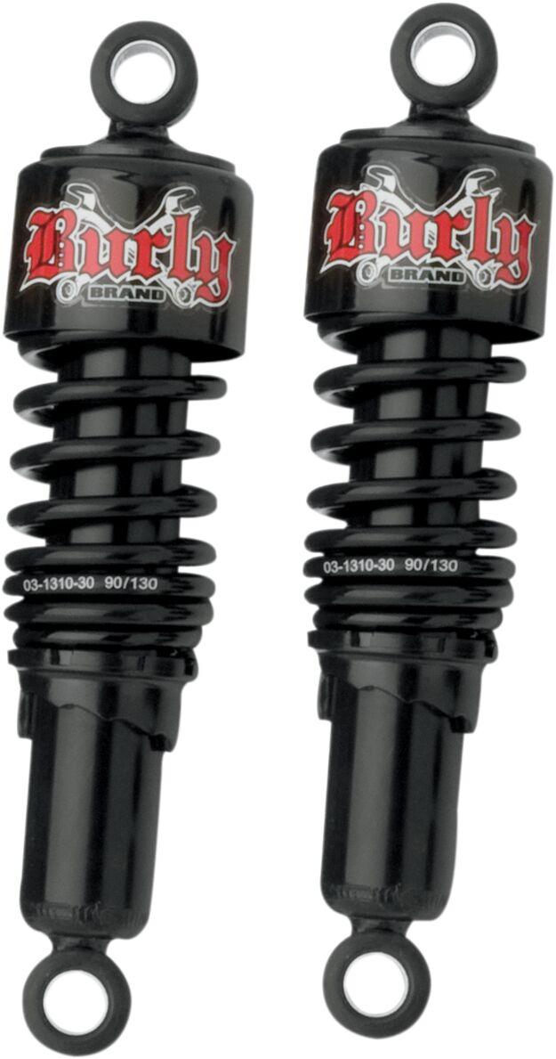 Burly Slammer Shocks For Harley Davidson XL 1200 C 2004-2020 Rear 267.00 mm (10.50") - Black