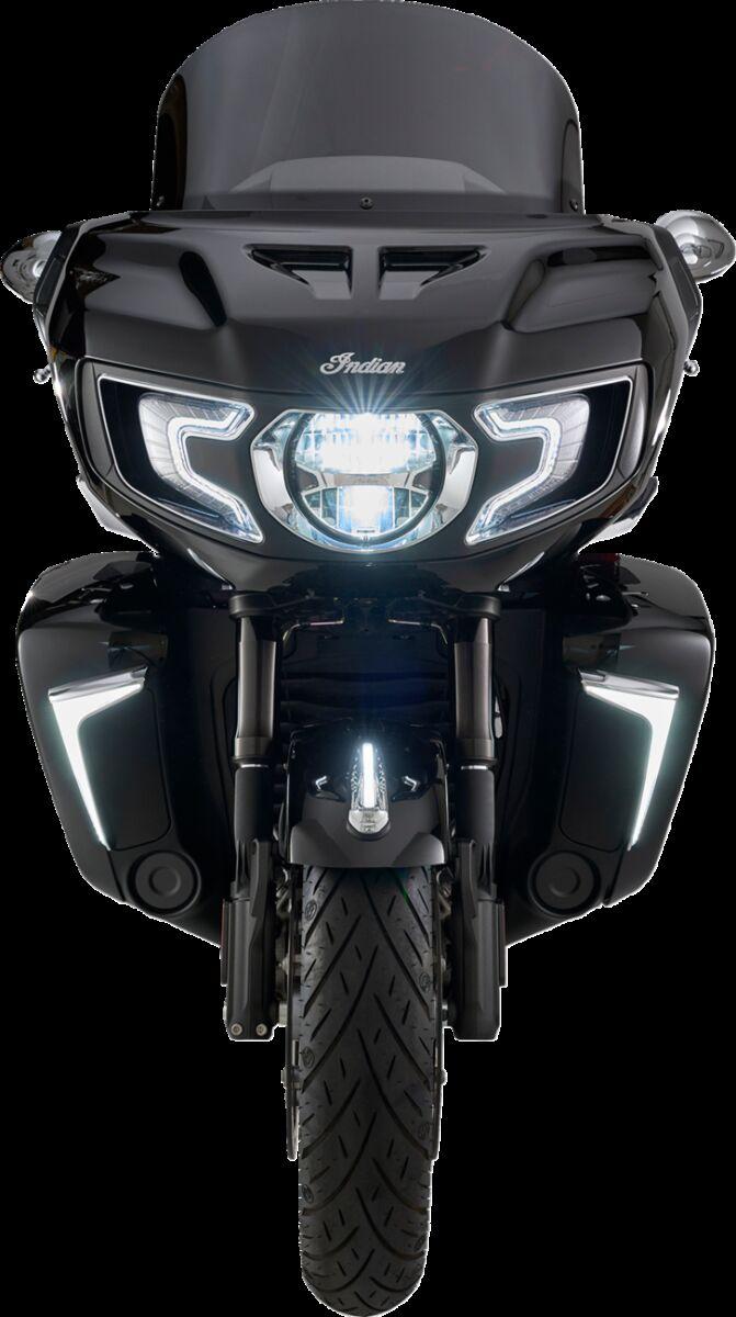 Ciro Fang Lower Fairing Lights For Indian Challenger 108 ABS 2020-2026 Chrome Clear