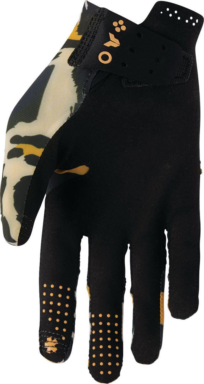 Thor Womens Sportmode Cheetah Gloves - Black/Orange/Tan