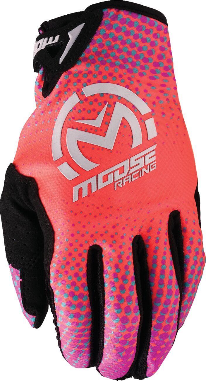 Moose Racing SX1 Gloves - Black Orange Pink Purple Teal
