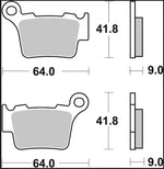 Brembo TT Prime Carbon Ceramic Brake Pads For Husqvarna CR125 2005-2013 Rear