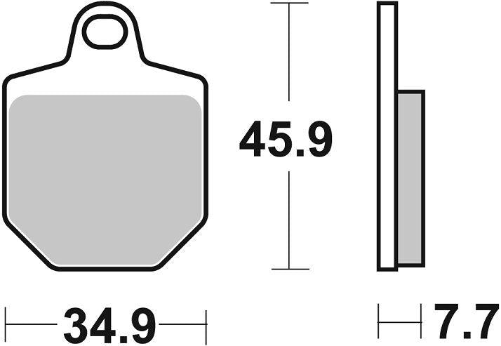 SBS RST Front Brake Pads For HM Moto CRM-F 450 X 2007-2012