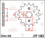 JT Chromoly Steel Sprocket For Yamaha AG 200 1982-2008 Front 17T