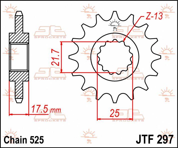 JT Sprocket For Honda CB-1 400 F 1989-1991 Front 15T