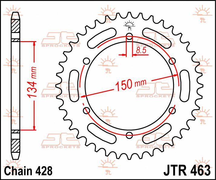 JT Sprocket For Kawasaki KMX 125 1986-2003 Rear  48T